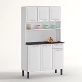 Imagem da oferta Kit Cozinha Rose Compacta Itatiaia em Aço 6 Portas 1 Gaveta Branca I3G1-105