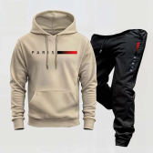 Imagem da oferta Conjunto Moletom Unissex Paris Blusa Frio Calça Confortavel