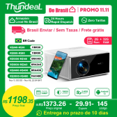 Imagem da oferta ThundeaL TDA7W Full HD 1080P Projetor Android 13 WiFi6 2G 32G Projetor 4k Vídeo TDA7 Controle de Voz 3D Smart Home Thea