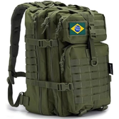 Imagem da oferta NEW HAWAII Mochila De Viagem Mochila Masculina Impermeável 50 Litros (Verde Exército)