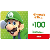 Imagem da oferta Cartão Presente Digital Nintendo R$100,00 Ecash Brazil