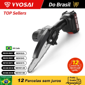 Imagem da oferta Mini Motosserra Elétrica VVosai 20V WS-DSJ20-A1P Série 6 Polegadas sem Escova