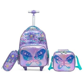Imagem da oferta Kit Mochila Juvenil Borboleta Feminina Resistente 20 Litros