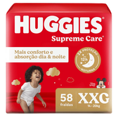 Imagem da oferta 3 Pacotes de Fralda Huggies Supreme Care XXG 58 Unidades