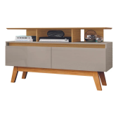 Imagem da oferta Rack Para Tv Até 50 Polegadas Rubi Cinamomo/off-white Cor Bege