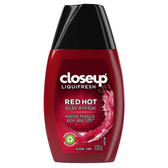 Imagem da oferta Close Up Gel Dental Com Flúor Red Hot Ação Antibac Closeup Liquifresh Frasco 100G Branco