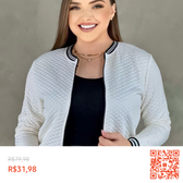 Imagem da oferta Jaqueta bomber P ao GG blusa feminina de frio casaco matelassê com 60% de desconto!