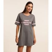 Imagem da oferta Camisola em Algodão com Estampa Lettering Sorry No Inspiration Today