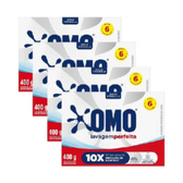 Imagem da oferta Kit 4 Lava Roupas em Pó Omo Lavagem Perfeita 400g