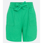 Imagem da oferta Short Runner Cintura Média em Viscolinho com Laço no Cós Tam PP