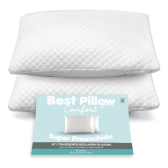 Imagem da oferta Kit 02 Travesseiros Fibra Antialergic Regulagem Altura 70x50