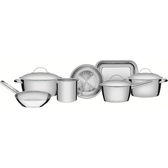 Imagem da oferta Jogo de Panelas Inox Indução com Fundo Triplo 7 Peça Tramontina Allegra