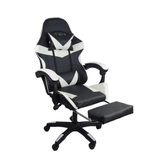 Imagem da oferta Cadeira Gamer Stillus Ergonômica Com Apoio Para Os Pés Preto E Branco - Blush