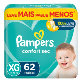 Imagem da oferta Fralda Pampers Confort Sec XG 62 unidades