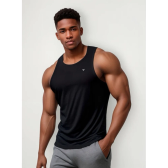 Imagem da oferta Regata Dry Fit Lisa Camiseta Masculina Academia Treino Voker