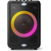 Imagem da oferta Party Speaker Philips bluetooth com luzes de led bluetooth usb auxiliar entradas para microfone e guitarra e energia par