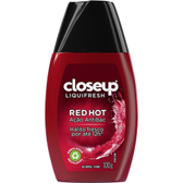 Imagem da oferta Close Up Gel Dental Com Flúor Red Hot Ação Antibac Closeup Liquifresh Frasco 100G Branco