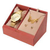Imagem da oferta Kit Relógio Feminino Dourado + Brinde Condor Oferta