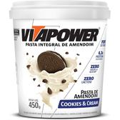 Imagem da oferta VitaPower Pasta De Amendoim Integral - 450G Cookies And Cream - Vitapower