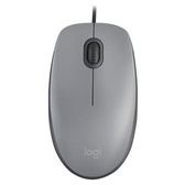 Imagem da oferta Mouse com fio USB Logitech M110 com Clique Silencioso Design Ambidestro e Facilidade Plug and Play Cinza - 910-006757