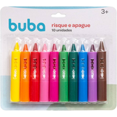 Imagem da oferta Risque e Apague Buba com 10 Unidades Colorido