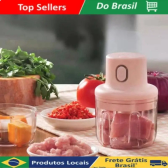 Imagem da oferta Mini Processador De Alimentos Elétrico 250ml Triturador Recarregável Sem Fio Utensilio de cozinha