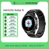 Imagem da oferta Smartwatch HAYLOU Solar 5 Chamada por Voz 1.58'' AMOLED Display 60Hz Smart Watch 2