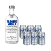 Imagem da oferta Combo Vodka Absolut 750 ml + 6 Água Tônica Antárctica Zero 350 ml