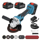 Imagem da oferta Esmerilhadeira lixadeira angular 125mm 850w 10000rpm Dobevi motor potente de 10.000 RPM e 3 velocidades variáveis