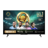 Imagem da oferta Smart TV 55" UHD 4K QLED Hisense 55Q6N Google TV com HDR10+ Dolby Atmos Sports Mode Game Mode Plus e Compatível com Ale