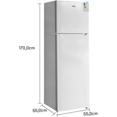 Imagem da oferta Geladeira Refrigerador HQ Defrost 290 Litros Branco HQ-290RDF 127V