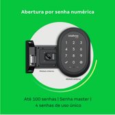 Imagem da oferta Fechadura Digital De Sobrepor Fr 102 Preto Intelbras