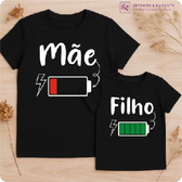 Imagem da oferta Kit Camisa Mãe e Filho Bateria