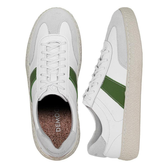 Imagem da oferta Sapatênis Branco e Verde Entressola Texturizada Democrata