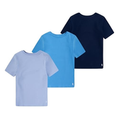 Imagem da oferta POLO RALPH LAUREN Pacote com várias camisetas de manga curta para meninos Azul pacote com 3 G
