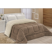 Imagem da oferta Edredom Sherpa Cobertor e Coberdrom Casal Queen 2,40 x 2,20m