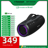 Imagem da oferta Tronsmart Mirtune S100 caixa de som caixa som bluetooth com 50W IPX7 à prova d'água alça retrátil Powerbank inte