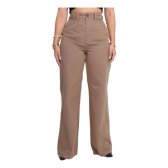 Imagem da oferta Calça Feminina Pantalona Wide Leg Cintura Alta Cores Premium