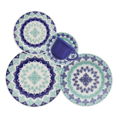 Imagem da oferta Aparelho De Jantar Oxford Cerâmica Lola 20 Pç Cor Estampado
