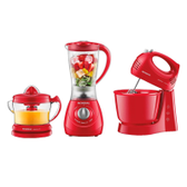 Imagem da oferta Kit Especial Mondial Batedeira + Extrator + Liquidificador KT-201-R -220v