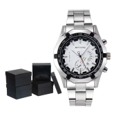 Imagem da oferta Relógio Masculino Pulseira Aço Mstianq 46mm Quartzo