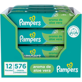 Imagem da oferta Pampers Lenços Umedecidos Aroma de Aloe Vera 48 Unidades (pacote de 12)
