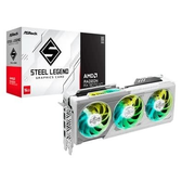 Imagem da oferta Placa de Vídeo ASRock RX 9070 XT Steel Legend AMD Radeon ARGB 16GB GDDR6 2970MHz FidelityFX RDNA - 90-GA5DZZ-00UANF