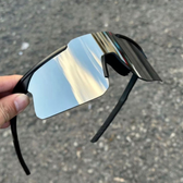 Imagem da oferta Óculos De Sol Unissex À Prova De Vento Para Ciclismo Proteção UV Com Armação Grande Emagrecimento Facial