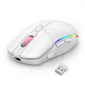 Imagem da oferta Mouse Gamer Sem Fio Redragon Invader Pro RGB 10000 DPI 8 Botões Wireless Branco - M719W-RGB-PRO