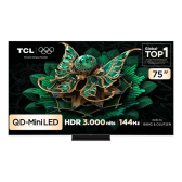 Imagem da oferta Smart TV 75" TCL 4K UHD MiniLED 75 C7K 144Hz Google TV AiPQ Pro Google Assistente 4 HDMI - 75C7K