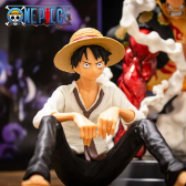 Imagem da oferta Anime Luffy Posição Sentada Action Figure Modelo PVC Coleção Estátua Boneca Estatueta Brinquedo para Presente d