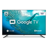 Imagem da oferta Smart TV 50" 4K UHD D-LED Philips Série 7019 VA Wi-Fi Bluetooth Google Assistente 3 HDMI 2 USB - 50PUG7019/78