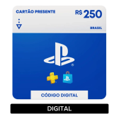 Imagem da oferta Sony PlayStation Store Gift Card R$250 (Digital)