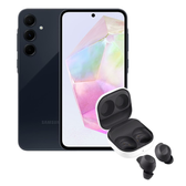 Imagem da oferta Kit Samsung Galaxy A35 5G 256GB 8GB de RAM Azul Escuro + Fone de Ouvido Samsung Galaxy Buds FE Grafite -  | Smar